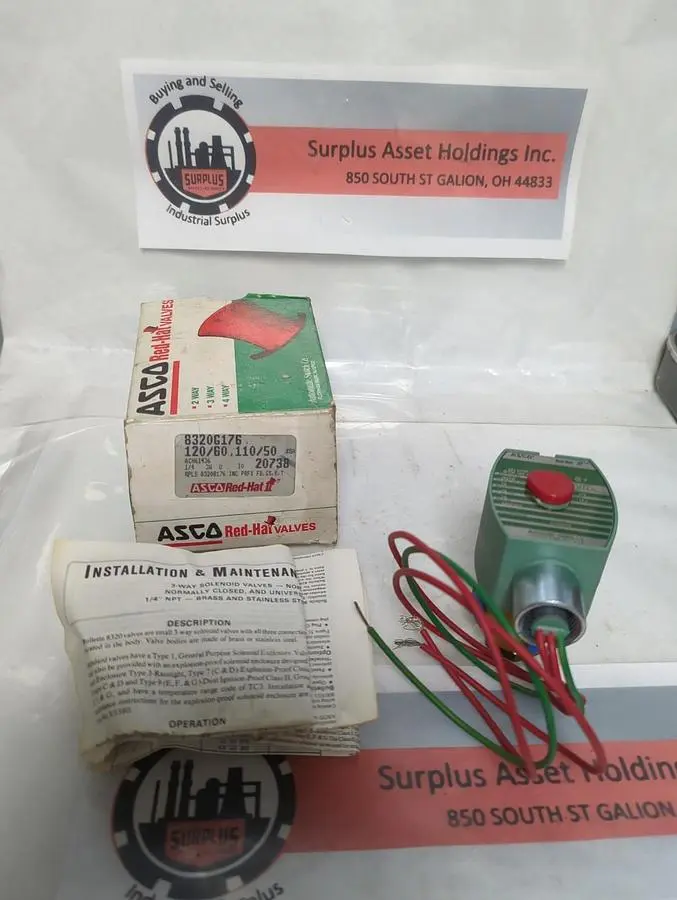 New | in-Stock ASCO 8320G176 Solenoid Valves Ohio US | Surplus Asset Holdings #1365727