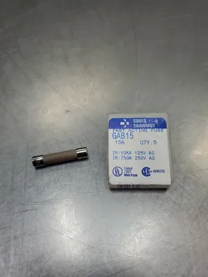 Gould Shawmut GAB15 Fast Acting Fuse 250VAC 15 AMP. 4D-BOX#2