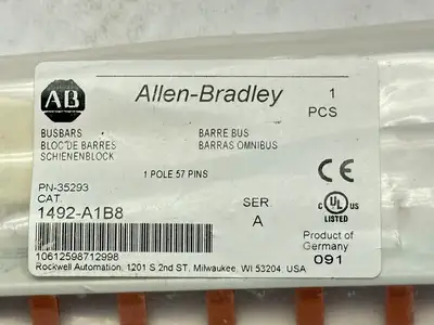 New | in-Stock Allen-Bradley 1492-A1B8 Bus Bars & Plugs Michigan US | Maverick Industrial Sales #1463978