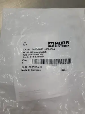 USED Murr Elektronik 7000-08331-0000000 Circular DIN Connectors