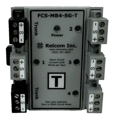 NEW RELCOM INC. FCS-MB4-SG-T MTL FIELDBUS PASSIVE HUB FCSMB4SGT