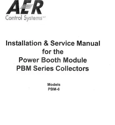 USED AER CONTROL SYSTEMS PBM-6 DUST COLLECTOR