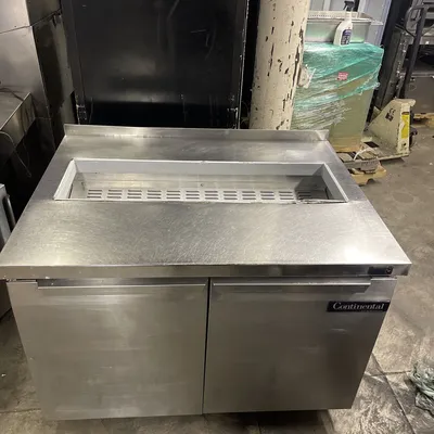174-0171 Continental SW48-12 Self Contained Salad Prep Table Cooler