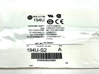 New | in-Stock Allen Bradley Ser. A Front Mount Handle Shaft 21" Length Switch Parts Michigan US | Maverick Industrial Sales #1392679
