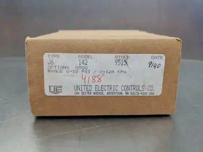 USED United Electric Controls Type J6 Model 142 Stock 9515