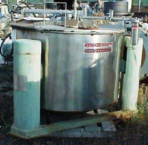 Tolhurst 48 x 24 perforate basket centrifuge, 316SS.