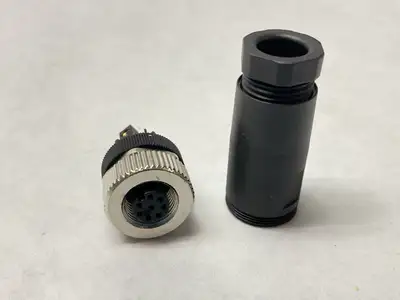 USED TURCK FIELD WIREABLE CONNECTOR FEMALE M12 8-PIN U0885-26