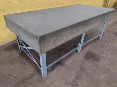 8' X 4' X 10" CHALLENGE PRECISION LAYOUT INSPECTION GRANITE TABLE: STOCK #23798