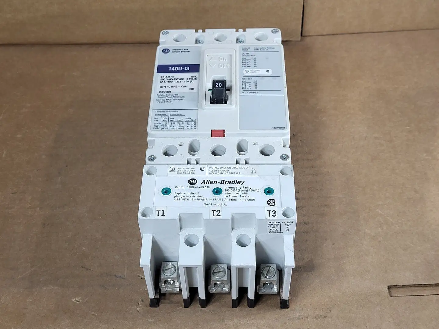 USED ALLEN-BRADLEY 140U-I3C3-C20