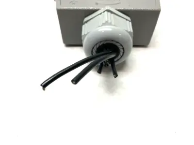 USED HARTING HOOD CONNECTOR ASSEMBLY W/ 3X 09140063041 PROTECTED MODULES