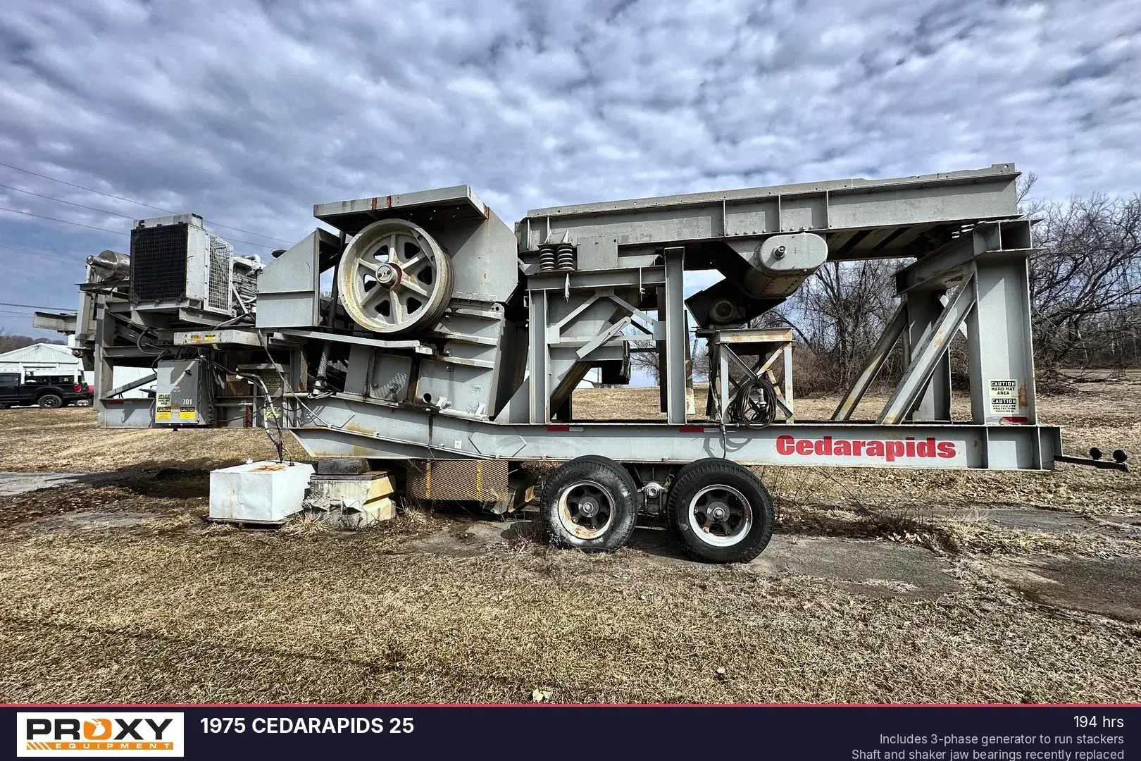Used 1975 CEDARAPIDS 25 Jaw Crushers Pennsylvania US | Proxy Equipment #1385119