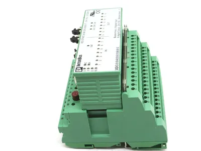 USED PHOENIX CONTACT IBS-STME-24-BK-DIO 8/8/3-T INTERBUS IO MODULE