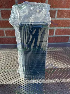 NEW PACK OF 25- COSTAR 3694 BLACK POLYSTYRENE 96 WELL HALF AREA, NO LID, FLAT BOTTOM