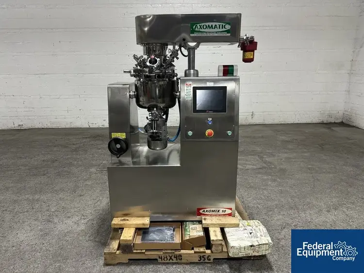 Used Axomatic SrI 10 Liter Axomatic Vacuum Homogenizing Mixer, Model AxoMIX10, 316 S/S Mixers Ohio US | Federal Equipment Company 26 #163977