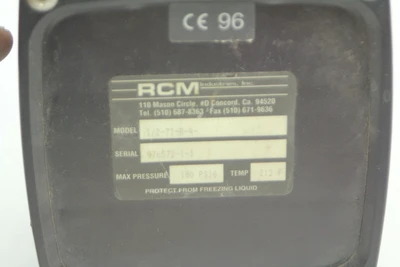 Used RCM Industries 1/2-71-R-4 Air Velocity and Flow California US | Davliegogo LLC #1706966