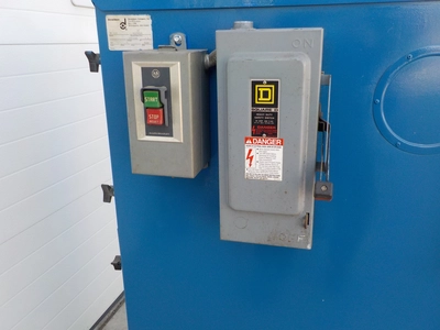 Industrial Down Draft Grate Table with Donaldson Torit Model 80 Cab Collection Unit, 230/490 Volts, ...
