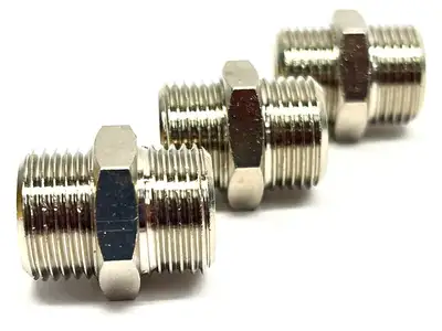 09010017 | Legris  3/8in BSPP Male Straight Adaptor 3/8 BSPP x 3/8 BSPP LOT OF 3 - New