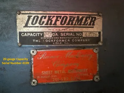 LOCKFORMER 20 GAUGE BUTTON PUNCH SNAPLOCK Roll Formers | THREE RIVERS MACHINERY (11)