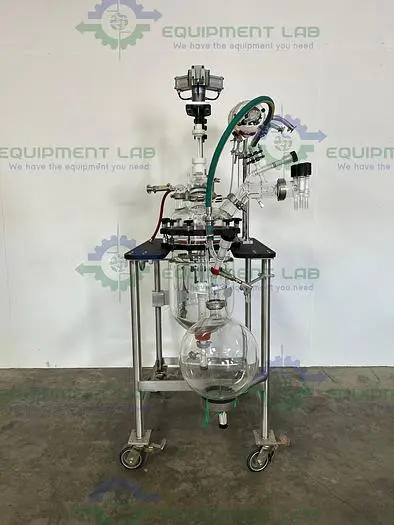 Used PRISM RESEARCH 20 LITER GLASS JACKETED REACTOR W/ 22 LITER COLLECTION FLASK Reactors | Equipment Lab #486168