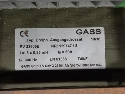 USED 2016 GASS BV 32605B