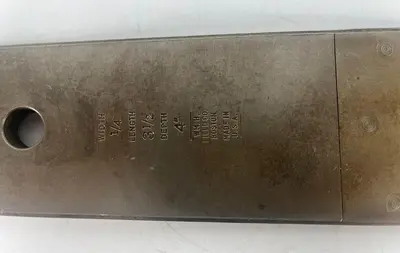 USED WM.H FILEDS 1/4" X 3 1/2" X 4"