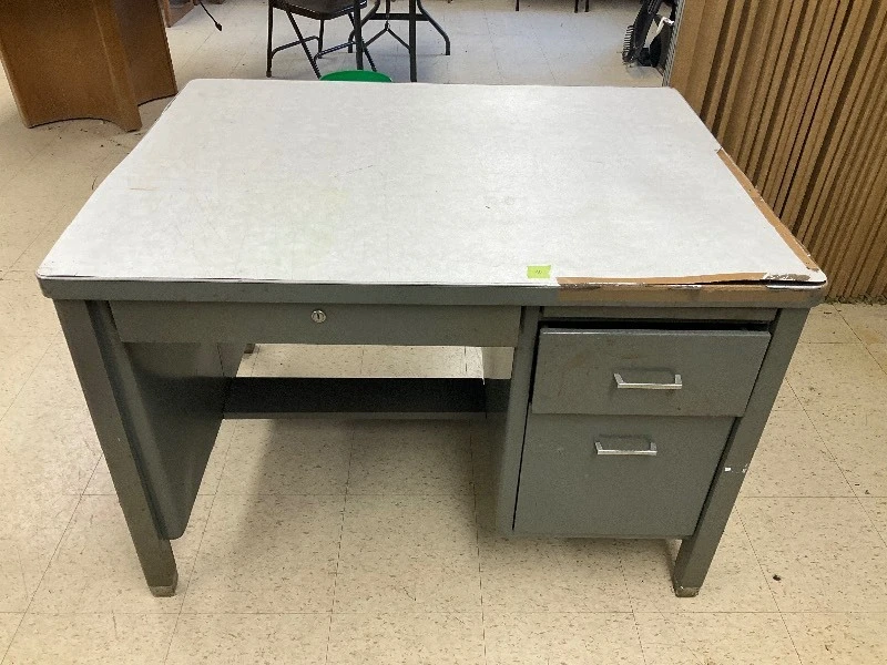 Metal office desk