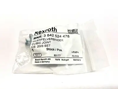 NEW BOSCH REXROTH CUBIC JOINT 20/3 SET