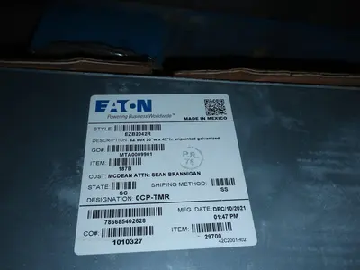 PALLET OF ASSORTED EATON SWITCHBOARD PANELS