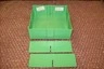 Plastic Dividerable Storage (Green) Boxes