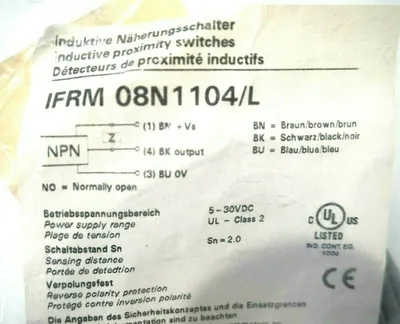 NEW BAUMER ELECTRIC IFRM 08N1104/L PROXIMITY SWITCH IFRM08N1104L