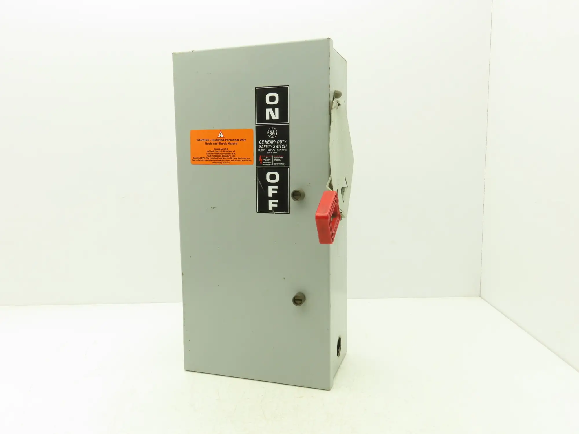 General Electric TH3362J Model 10 GE Safety Disconnect Switch 60A 600VAC