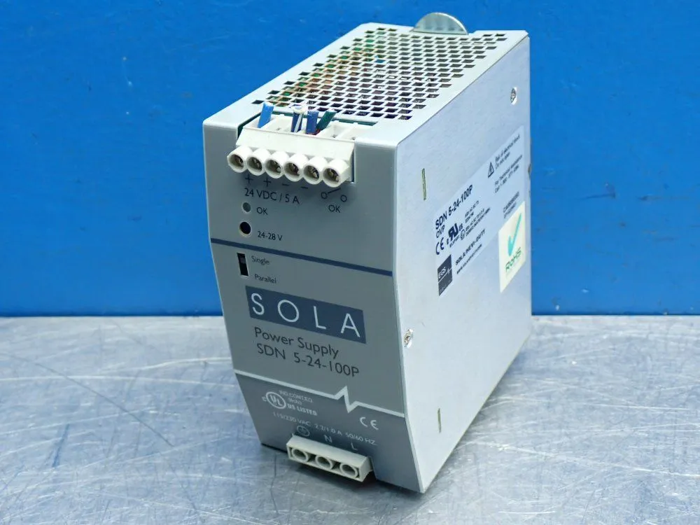 Used SOLA SDN524100P DIN Rail Power Supplies Ohio US | HGR 24 #872869