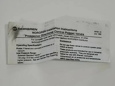 NEW NORGREN E1012B-C1
