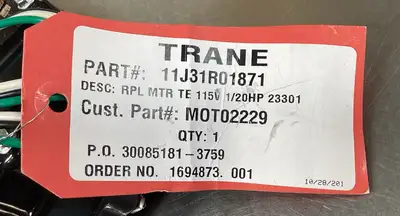USED MCMILLAN ELECTRIC 11J31R01871