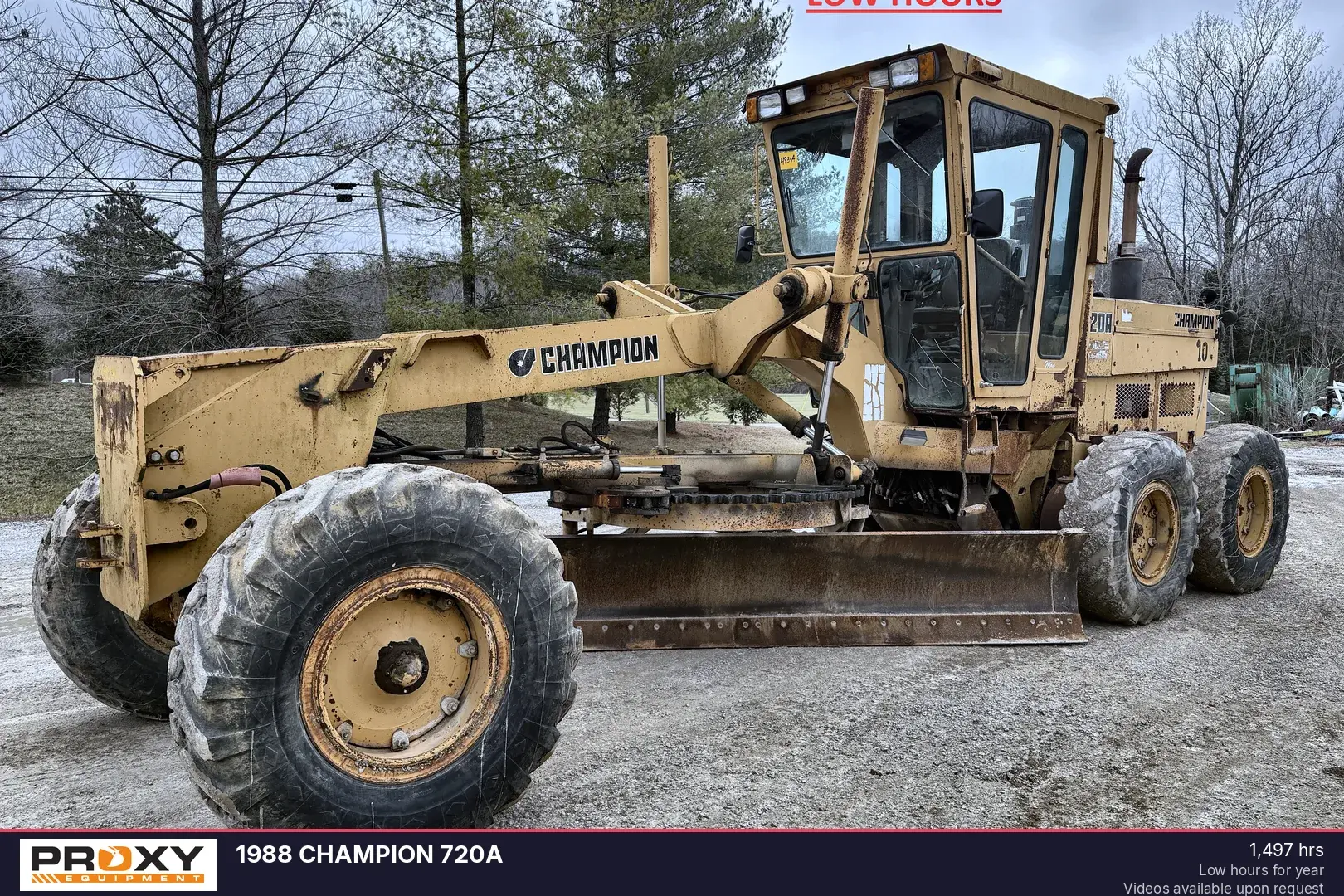 Used 1988 CHAMPION 720A Motor Graders Indiana US | Proxy Equipment #1383629