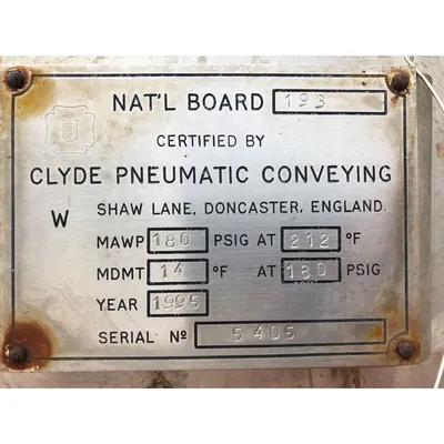 Used Clyde Pneumatic Conveying Continuous Solids Charging Package