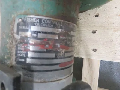 Fisher control valve type BF, size 1 1/2", material 316ss