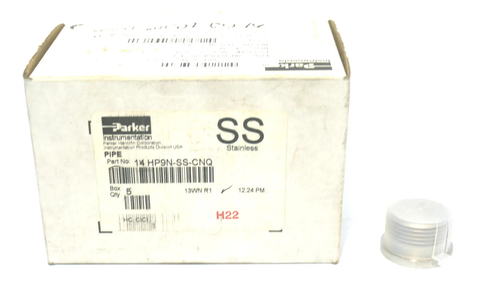 5 NEW PARKER 14 HP9N-SS-CNQ FITTINGS 14HP9NSSCNQ