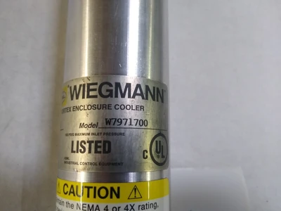 HUBBELL WIEGMANN W7971700  vortex cooler , 1700 BTUH (498W), 25 SCFM (708 SLP