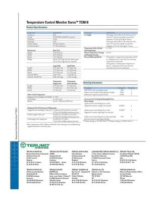 Used TERUMO CARDIOVASCULAR SARNS TCM II Baths / Circulators North Carolina US | Denova Medical #1523903