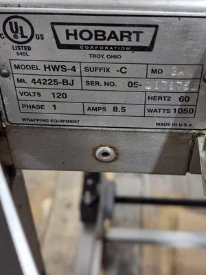 Hobart HWS-4 Hand Wrap Station w/ Scale and Printer Working Great!