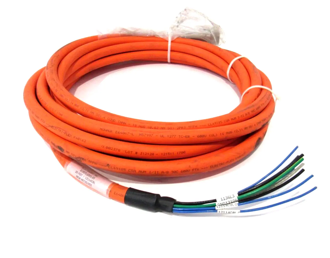 NEW ELECTRIVERT ELV07L1001-25 CABLE 25' ELV07L00125