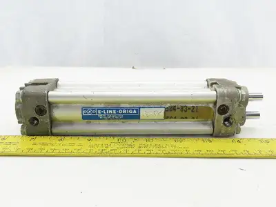 E-Line-Origa 2686 Pneumatic Air Cylinder 1" Bore 4" Stroke 8mm Double Rods