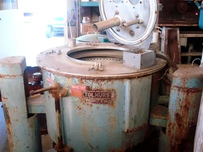 Tolhurst 26 X 12 perforate basket centrifuge, 316SS.