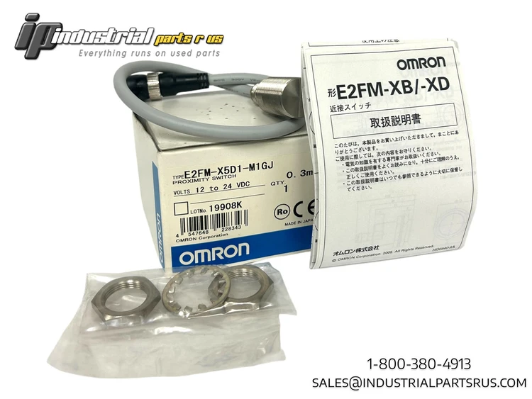 New | in-Stock OMRON E2FM-X5D1-M1GJ Proximity Sensors Kentucky US | Industrial Parts R Us Inc. #449994