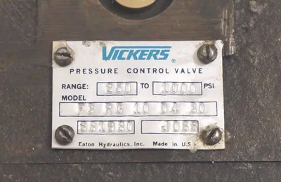 VICKERS F3-RG-10-04-30 PRESSURE CONTROL VALVE 681980, 250-1000PSI