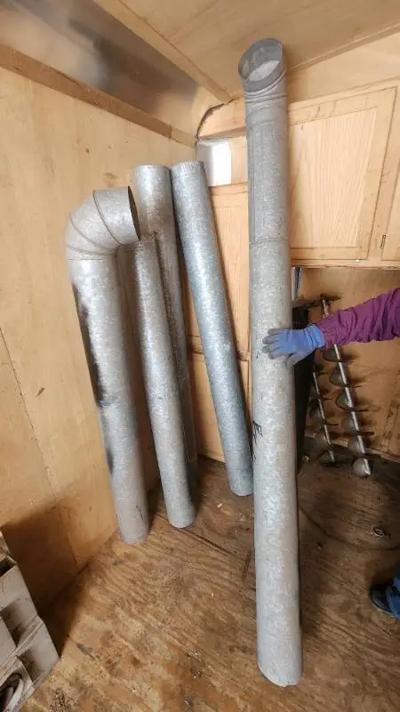 Galvanized Duct Pipes and Accessories 6 1/2"