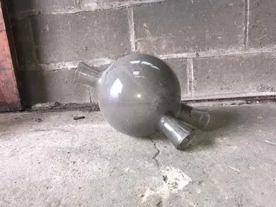 40mm Dia QVF Type M vessel without D3; QVF VS5/M