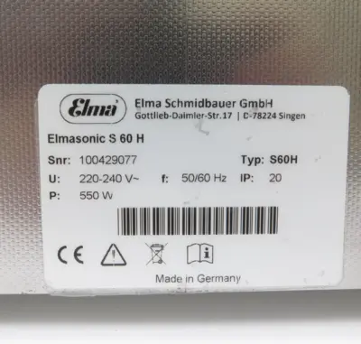 USED Elma Elmasonic S 60 H