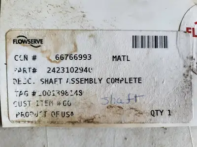 Used FLOWSERVE 2423102940 Parts (Hydraulics and Pneumatics) British Columbia CA | Lenmark #257566